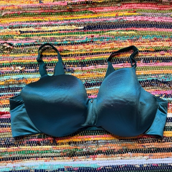 Cacique back smoother lightly lined balconette deep green bra size 42DD - Picture 1 of 6